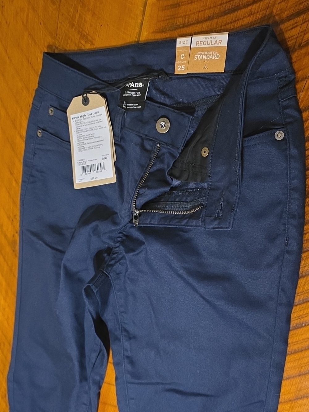 Prana Women's Kayla High Rise Jeans in Navy Blue